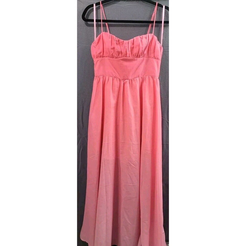 One And Only Collective Pink Sunrise Ombré Maxi Dress Size Small Romantic